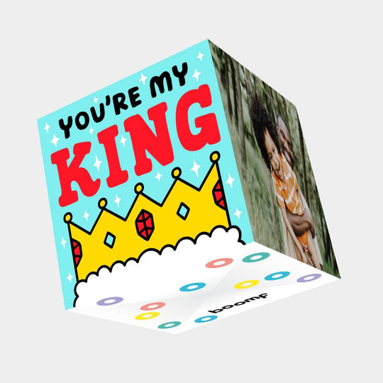 You're My King Bomb 3D Cube Card