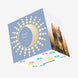 Happy Winter Solstice Blue Background Confetti-exploding Greetings Card