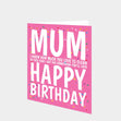 Mum Cleaning Confetti Birthday Card