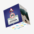Welcome To Oldtown 50 Confetti-exploding Greetings Card