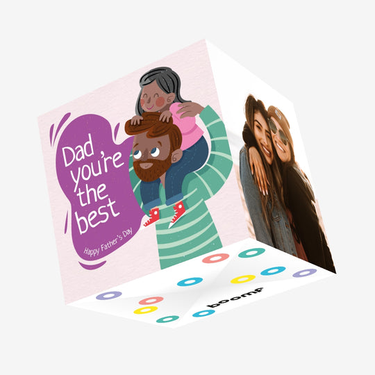 Dad You're The Best 2 Confetti-exploding Greetings Card