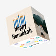Happy Hanukkah Candles Confetti-exploding Greetings Card