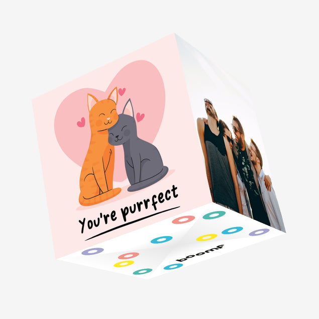 You're Purrfect Confetti-exploding Greetings Card