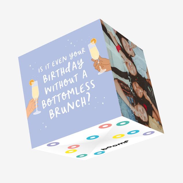 Bottomless Brunch Confetti-exploding Greetings Card