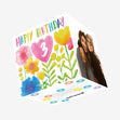 Delicate Flowers Happy 3rd Birthday Confetti-exploding Greetings Card