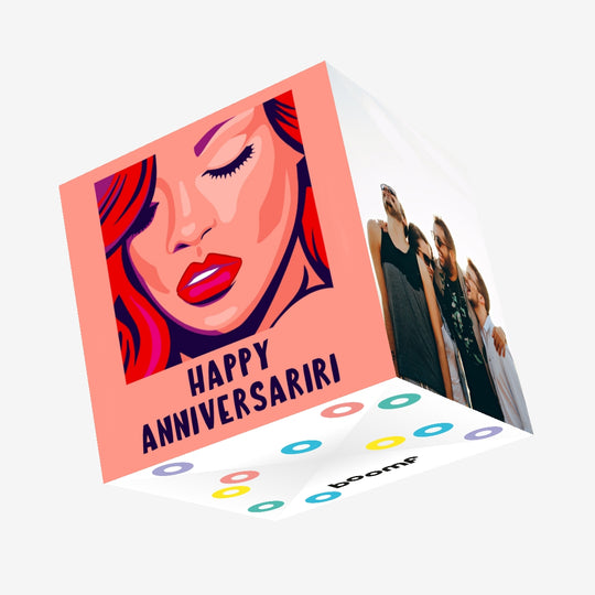 Happy AnniversaRiRi Confetti-exploding Greetings Card