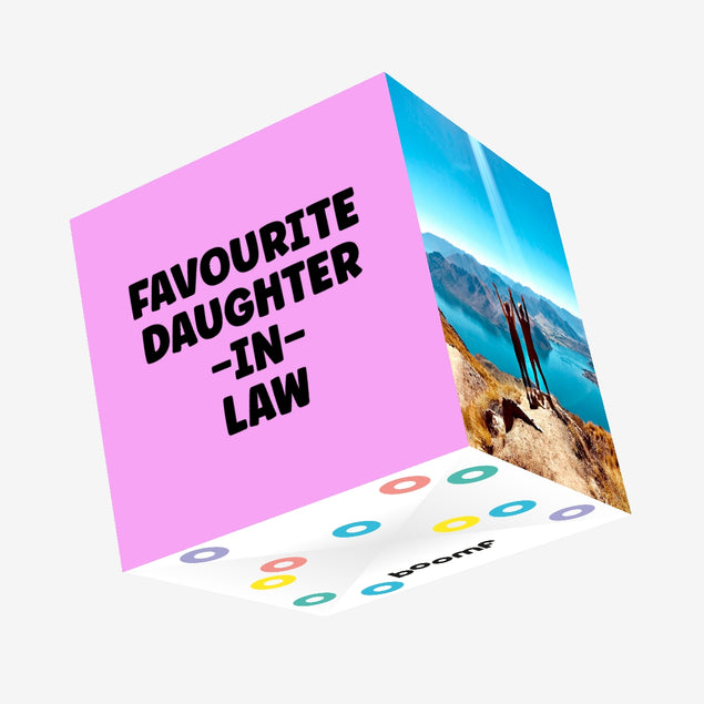 Favourite Daughter-in-Law Lilac Birthday Confetti-exploding Greetings Card