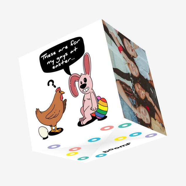 These Are For My Gays Easter Confetti-exploding Greetings Card