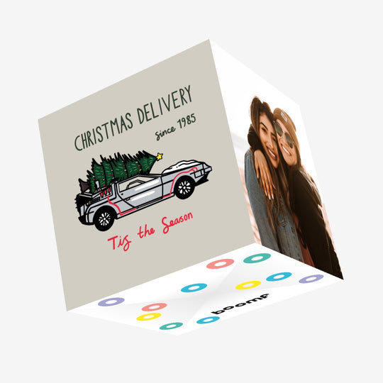 Back To The Future Christmas Confetti-exploding Greetings Card