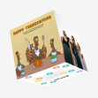 Turkeys' Dinner Happy Thanksgiving Confetti-exploding Greetings Card