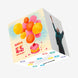 Happy 65th Anniversary Colourful Balloons And A Cupcake Confetti-exploding Greetings Card