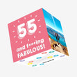 55 and Fabulous Confetti-exploding Greetings Card