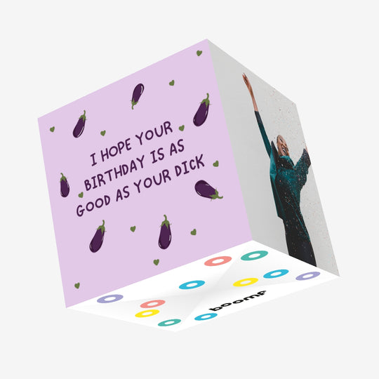 Good D**k Birthday Confetti-exploding Greetings Card
