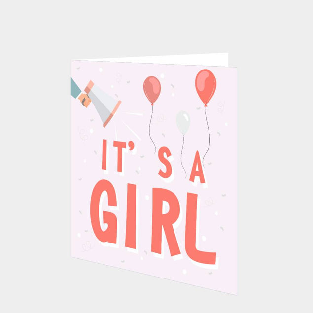 It's A Girl Card