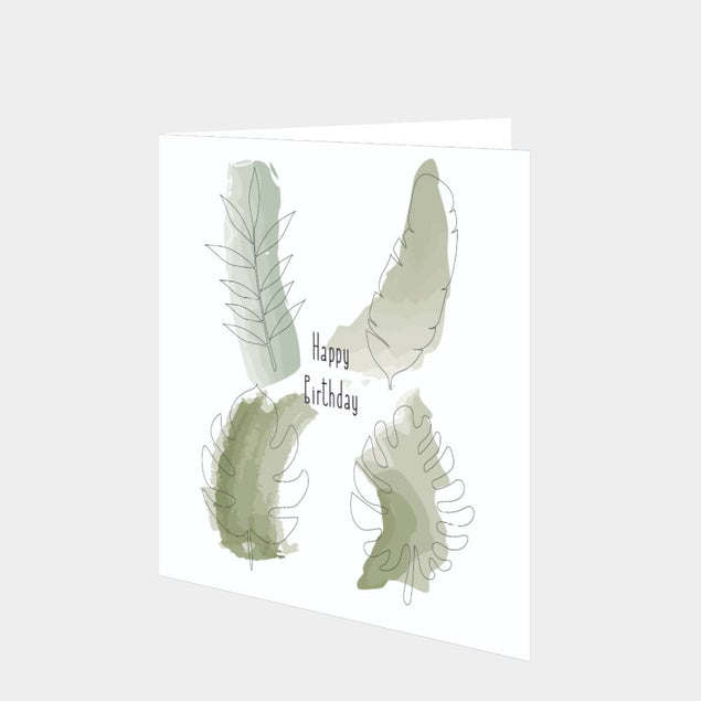 Leaf Birthday Card