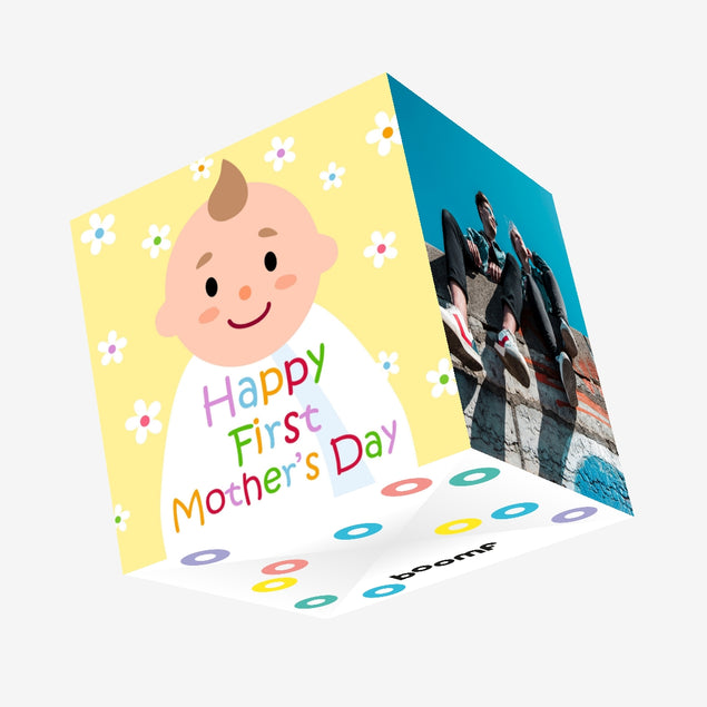Happy First Mother's Day Confetti-exploding Greetings Card