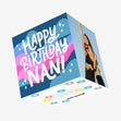Happy Birthday Nan Confetti-exploding Greetings Card