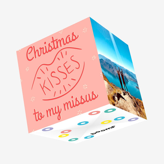 Kisses Missus Christmas Confetti-exploding Greetings Card