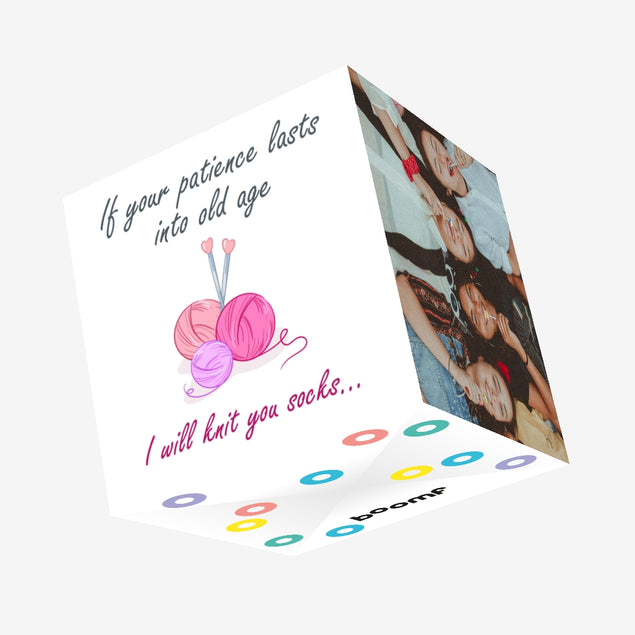 If Your Patience Lasts Valentine's Confetti-exploding Greetings Card