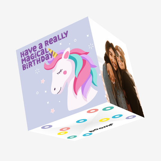 Really Magical Birthday Unicorn Confetti-exploding Greetings Card
