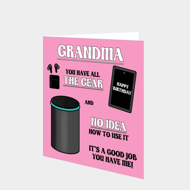 Grandma - All The Gear Card