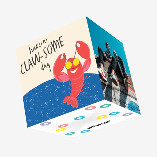 Have a Claw-some day Confetti-exploding Greetings Card