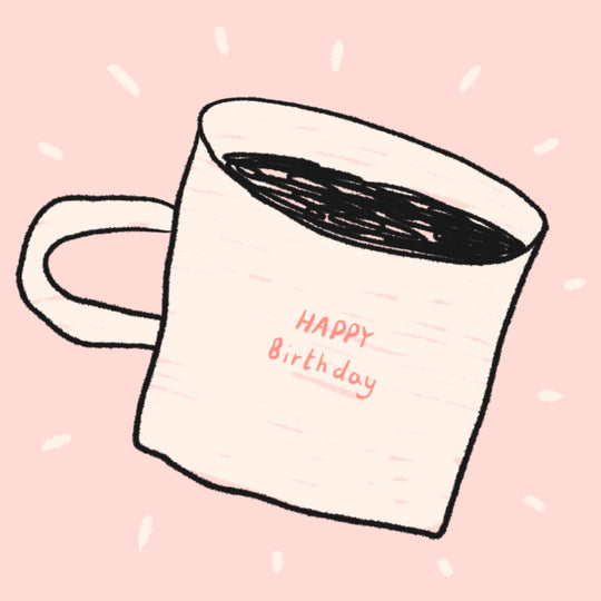 Coffee Lover Mug Hug Birthday Card