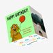 Cute Dog Happy Birthday Confetti-exploding Greetings Card