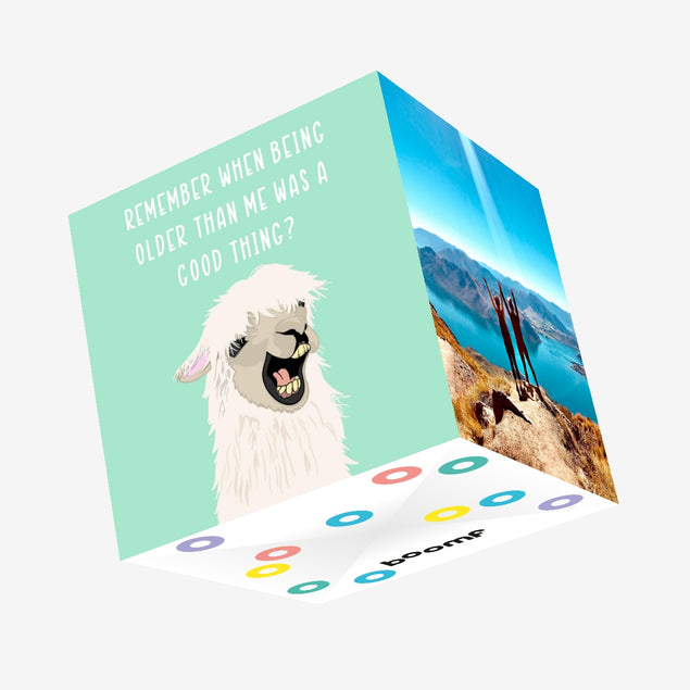 When Being Older Than Me Was A Good Thing Confetti-exploding Greetings Card