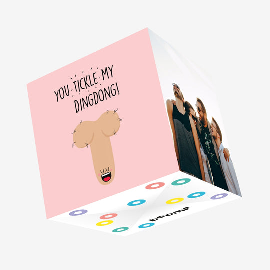 You Tickle My Ding Dong Confetti-exploding Greetings Card