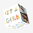 It's A Girl Animal Alphabet Confetti-exploding Greetings Card