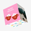 Warm Wishes Cute Hot Chocolate Christmas Confetti-exploding Greetings Card