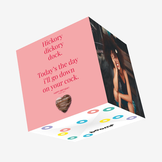 Hickory Dickory Cock Confetti-exploding Greetings Card