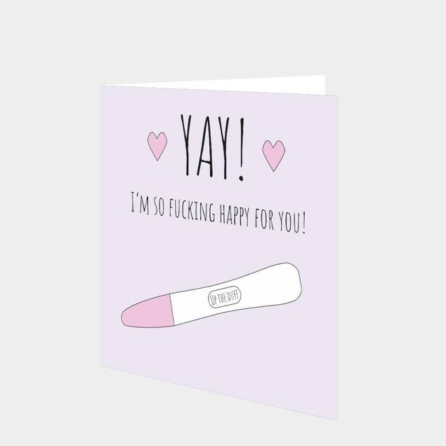 Yay You're Up The Duff! Card
