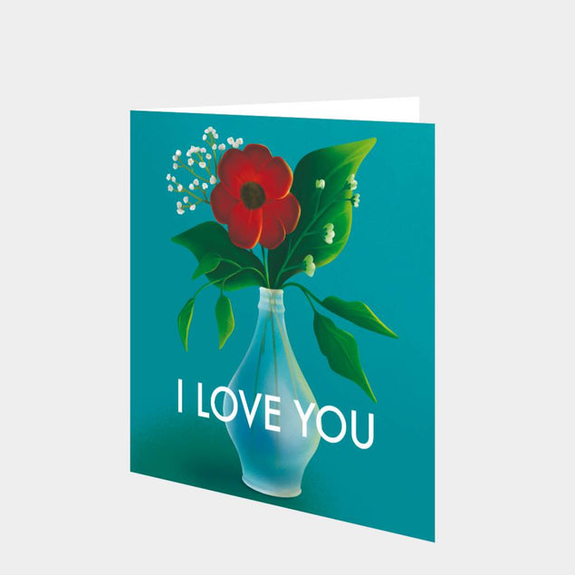 I Love You Flower Card