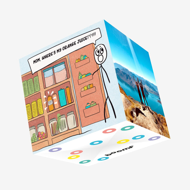 Happy Mother's Day Mom Where Is My Orange Juice Confetti-exploding Greetings Card