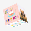 Oh Happy Day Pink Confetti-exploding Greetings Card
