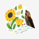 Sunflowers Happy Birthday Confetti-exploding Greetings Card