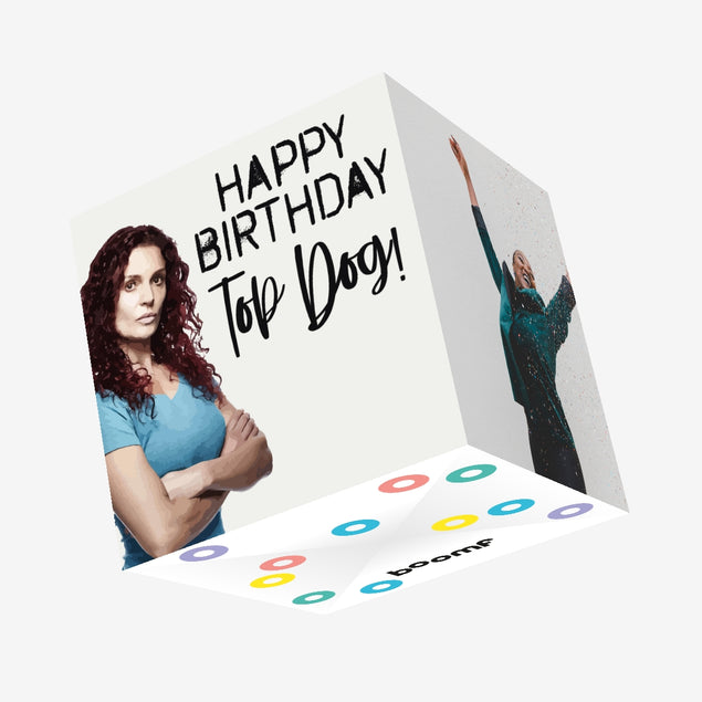Wentworth Top Dog Birthday Confetti-exploding Greetings Card
