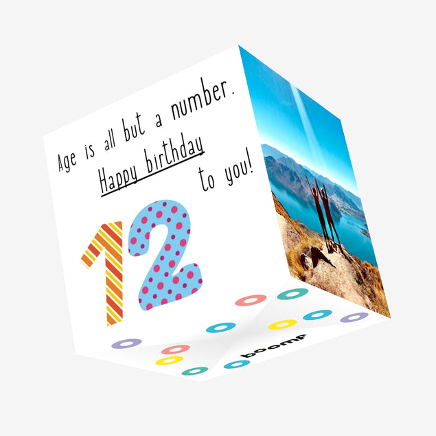 Happy 12th Birthday To You! Confetti-exploding Greetings Card