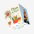 Mum & Plants Confetti-exploding Greetings Card