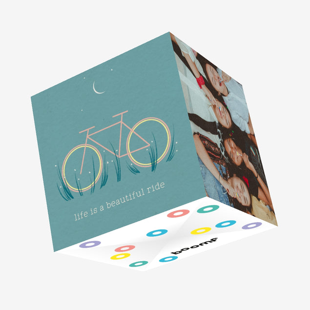 Life Is A Beautiful Ride Confetti-exploding Greetings Card