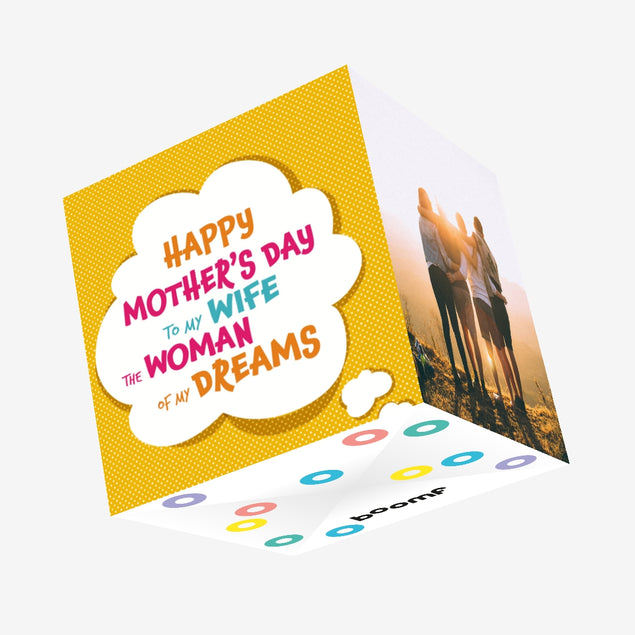 Happy Mother's Day To Woman Of My Dreams Confetti-exploding Greetings Card