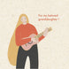 Beloved Granddaughter Guitar Card