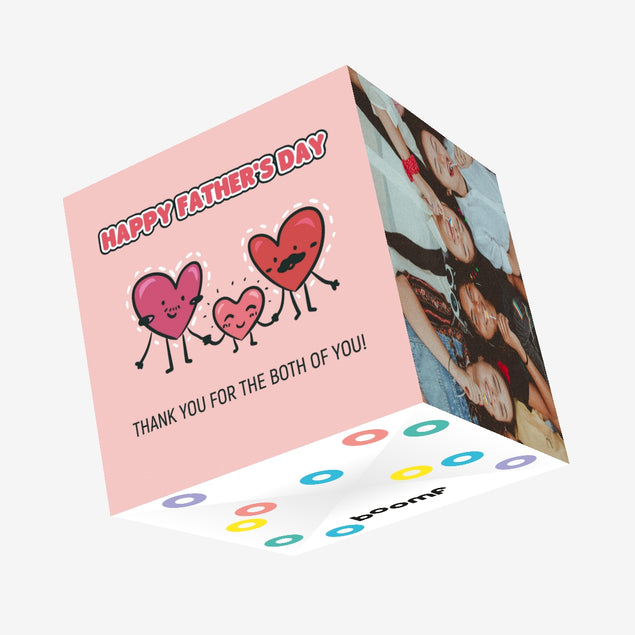 Father's Day Two Dads Confetti-exploding Greetings Card