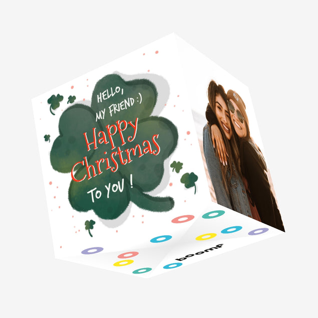 Irish Happy Christmas My Friend Confetti-exploding Greetings Card