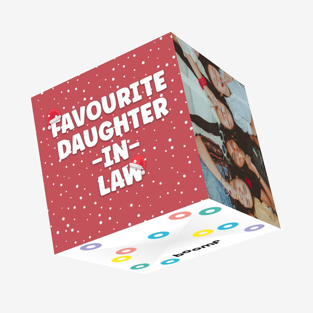 Favourite Daughter-in-Law Christmas Confetti-exploding Greetings Card