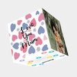 Hearts Love You Mum Bomb 3D Cube Card