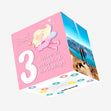 Three Today Confetti-exploding Greetings Card