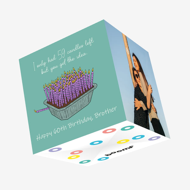 Happy 60th Birthday I Had Only 59 Candles Confetti-exploding Greetings Card